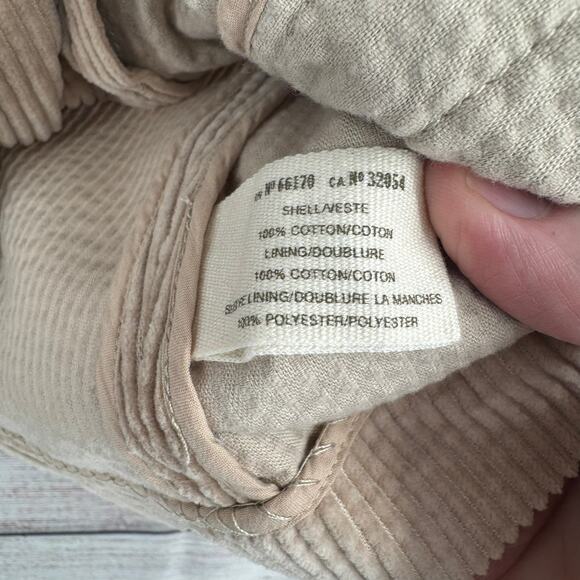 Daughter of the Liberation Corduroy Blazer Womens 4 Beige Shoulder Pads - Picture 9 of 11